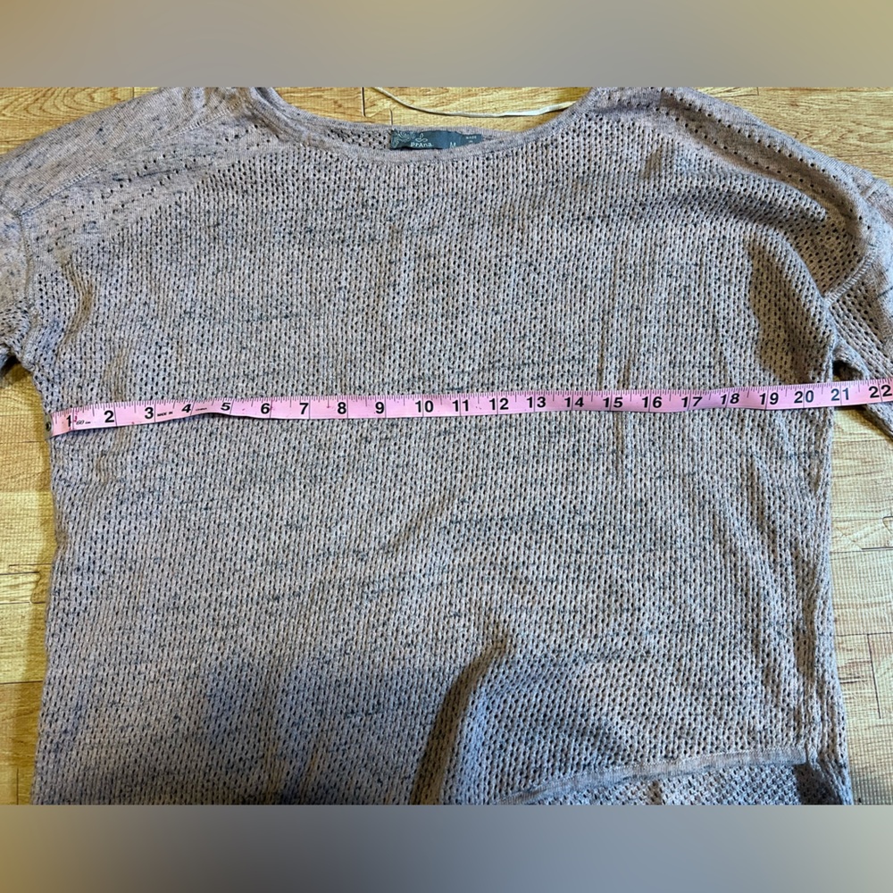 Prana Women's Brown Crew Neck Sweater - Picture 7 of 8